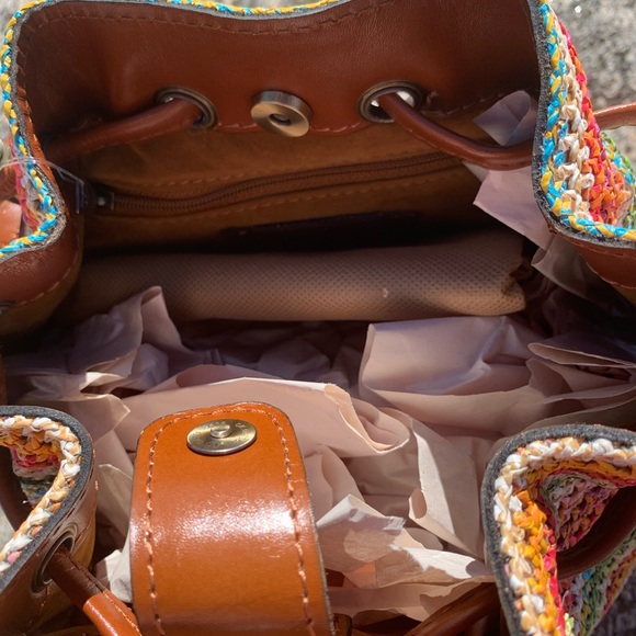 Patricia Nash Civetta Drawstring Spanish zig zag - Picture 9 of 10